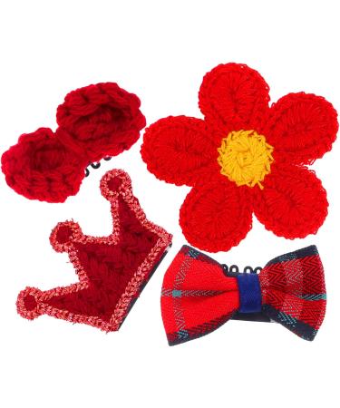 FRCOLOR 4 Sets girls hair clip bow hair clips toddler alligator clips toddler girl hair clip flower hair clips kids hair pin flower claw clips flower hair pin Metal crown Princess Miss - Buy Online on GoSupps.com