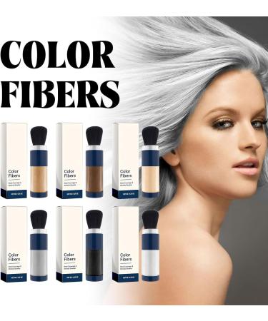 Supersize Color Fibers With Refill Set Colored Hair Thickener True Hair Supersize Color Fibers Temporary Hair Color for Root Touchup with Hair Thickening Fibers Hair Fiber Powder (Gray) - Buy Online on GoSupps.com