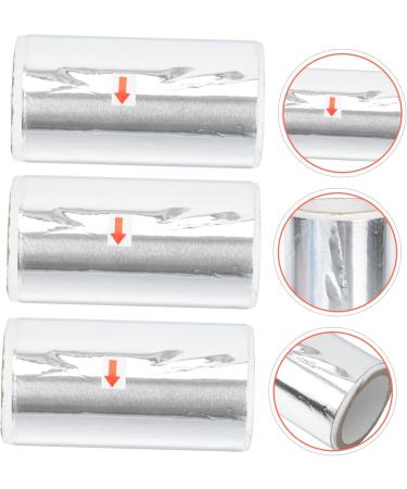 MERRYHAPY 3rolls Nail Foil Silver Foil Flakes Soak off Nail Warp Art Foil Gold Flakes Craft Nail Polish Removal Wraps Nail Tools Nail Remover Tinfoil Nail Soak off Wraps Tin Foil - Buy Online on GoSupps.com