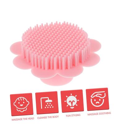 Hemoton Silicone Shampoo Brush Set - Baby Scalp & Body Scrubber for Gentle Bathing - Pink 2 Pack - Buy Online on GoSupps.com