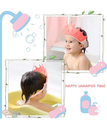 KAMHBE Kids Shower Cap Shield - Adjustable Crown Hair Wash Visor for Eyes, Ears & Face (Red) - Buy Online on GoSupps.com