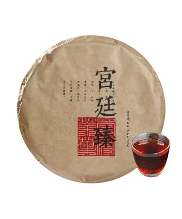 HQZM Yunnan Menghai 357g Dry Stored Puer Mature Tea The Classic Rich And Smooth Taste
