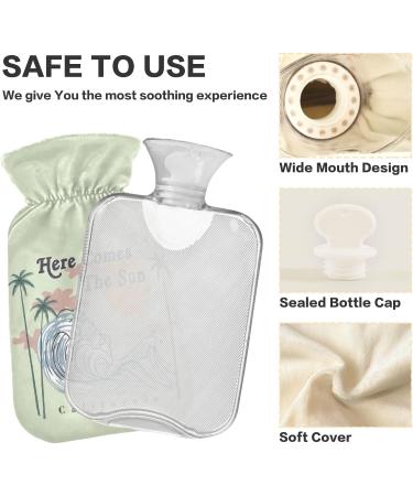 Naanle Palm Sea Wave Hot Water Bottle - Transparent Hand & Foot Warmer for Pain Relief | 1L Heat & Cold Therapy - Buy Online on GoSupps.com