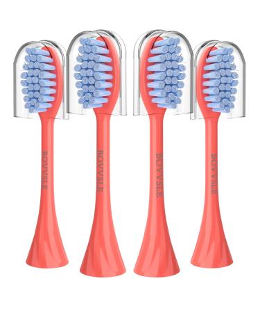 Premium Toothbrush Replacement Heads Compatible with Philips One Series Sonicare | Deep-Cleaning | for HY1100 and HY1200 Miami Coral 4 Pack