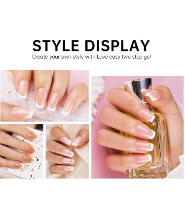 Love Easy French Sheer 2 IN 1 Gel Nail Polish Pen Set - 6 Nude Neutrals Pink White French Colors with Nail Stickers & Top Coat - Easy Application, Long Lasting Results - No Base Coat Needed - Buy Online on GoSupps.com