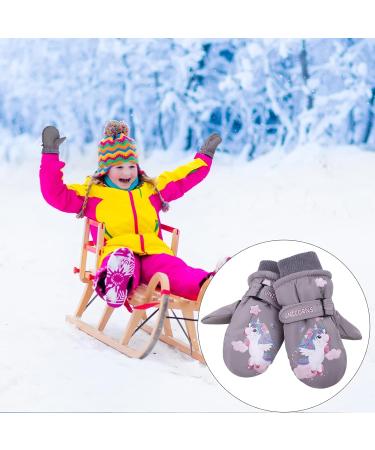 Jnuyisw Children's Ski Gloves | Waterproof & Warm Winter Gloves for Ages 2-10 | Windproof Snow Gloves for Girls | Perfect for Skiing & Snowboarding - Buy Online on GoSupps.com