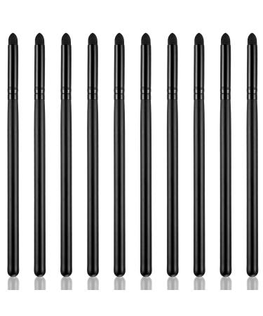 Sibba Eyeliner Smudge Brush 10 Pcs Makeup Brush Pointed Pencil Stick Set Professional Sponge Blending Applicator Reusable Tip Tool Facial Brushes Soft Bristles for Eyeshadow Eyebrow Women