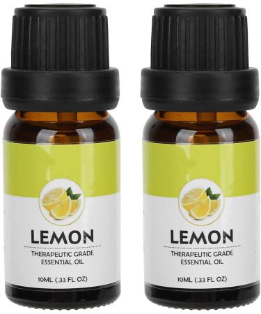 Natural Aromatherapy Massage Oil - Relaxation & Soothing Body Wellness - 10ml x 2 Bottles (Lemon) - Buy Online on GoSupps.com