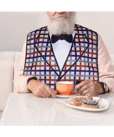 AIEX Adult Bibs - Waterproof Floral Print, Washable & Reusable Clothing Protectors | Suitable for Eating - Style 02 - Buy Online on GoSupps.com