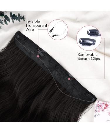 REECHO Invisible Wire Hair Extensions | Curly Wavy Secret Hairpiece 20 Inch - Light Blonde - Buy Online on GoSupps.com