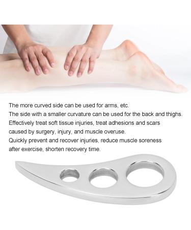 Premium Stainless Steel Gua Sha Tool - Mirror Polish Massage Scraping Board for Muscle Relief & Storage Bag | Foot Back & Leg Therapy - Buy Online on GoSupps.com