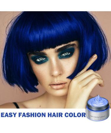 Blue Hair Dye Wax - Temporary Color 24-Hour Long Lasting Washable - Perfect for Parties Cosplay & Halloween - Buy Online on GoSupps.com