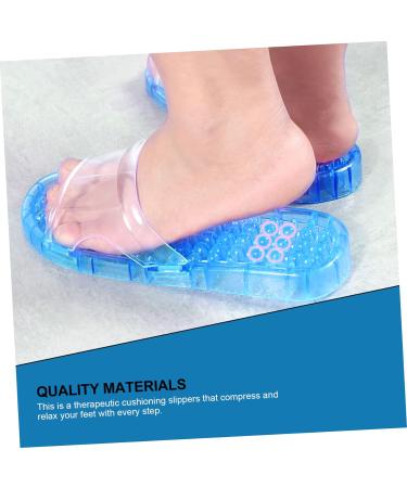MAGICLULU 2 Pairs Slippers Quick Drying Shower Slippers Green Home Indoor Slippers Non Dorm Shoes Gym Foot Spa Soak Tub Shower Footware Massaging Travel Pvc Household Plastic Barrel 25x9.5cm 8x2pcs Bluex2pcs - Buy Online on GoSupps.com