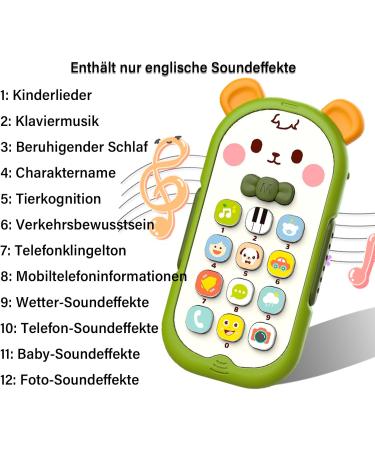 Dyouen Baby Cell Phone Toy - Fun Learning Music Toy for 1-18 Months | Interactive Smart Phone with Different Melodies - Buy Online on GoSupps.com