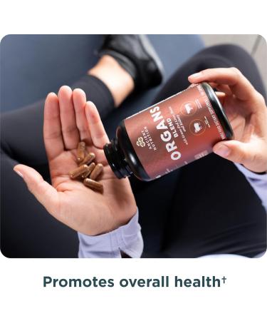 Ancient Nutrition Organ Supplements Grass-Fed and Wild Organ Complex Capsules Liver Heart Kidney Supports Organ Cognitive and Immune System Health 180 Ct Organs Blend - Buy Online on GoSupps.com