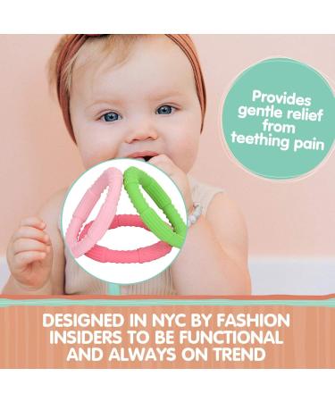 Silicone Teething Bracelet Bundle for Babies | 3pc Baby Teether Toy Set (Type 2) - Buy Online on GoSupps.com
