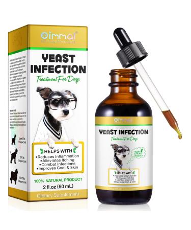 Yeast Infection Treatment for Dogs Natural Yeast Infection Treatment for Itchy Dog Skin Relief Dog Allergy Relief Dog Ear Infection- 2 Fl Oz / 60ml - Buy Online on GoSupps.com
