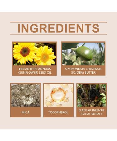 Shimmer Body Oil - Bronze Gold Body Shimmer Oil - Waterproof Body Glow Oil - Highlighter Body Luminizer - Natural Golden Bronzer Shimmering Oil - Shimmer Moisturiser for All Skin Types (100ml) - Buy Online on GoSupps.com