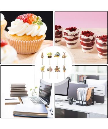 Cupcake Toppers Party Picks Cupcake Topper 8pcs Bunny Pick in Paper Cupcake Toppers Edible Cupcake Picks in Bright Colors Edible Cupcake Toppers Cup Cake Toppers for Photo Wall Candy Box - Buy Online on GoSupps.com