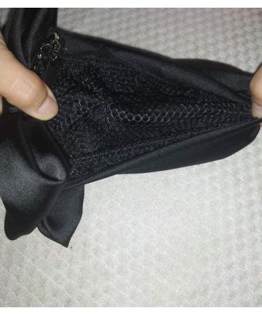 Women Hair Clip Ribbon Barrette with Net Chignon - Black Bun Cover Hair Tie for Professional Hairstyles - Buy Online on GoSupps.com