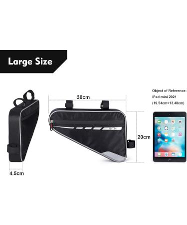 ROTTO Waterproof Bicycle Frame Bag - 2L Triangle Bag with Reflective | International Shipping Available - Buy Online on GoSupps.com