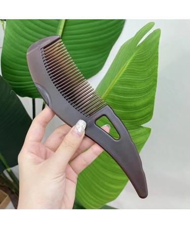 Buy Cow Horn Comb - Antistatic Large Teeth Hair Brush for Thick Hair | Innovative Design for Men & Women - Ideal for Wet & Dry Hair Care - Buy Online on GoSupps.com