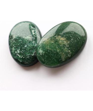 Dark Green Jade Crystal Thumb Stone for Meditation, Stress Relief, and Chakra Healing - Spiritual Energy Gift - Buy Online on GoSupps.com