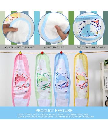 DOERDO 4Pcs Baby Infant Umbilical Cord Cotton Belly Bands - Adjustable Newborn Navel Belts in Green, Pink, Blue, Yellow - Buy Online on GoSupps.com