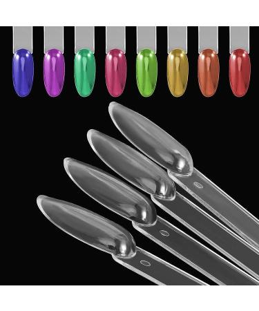200pcs Clear Stiletto Nail Swatch Sticks with Ring Holder - Nail Art Practice & Display - Buy Online on GoSupps.com