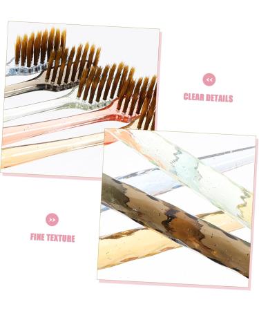 Sewoart 12-Pack Children's Toothbrushes with Crystal Handle Portable Oral Hygiene & Travel Essentials | Manual PBT Toothbrushes - Buy Online on GoSupps.com