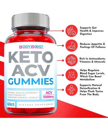 Body Boost Keto ACV Gummies - Vegan Formula with Apple Cider Vinegar - 60 Gummies - Buy Online on GoSupps.com
