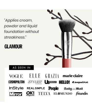 Kabuki Brush - Flat Top Kabuki Brush - Bronzer Brush Contour Brush Blush Brush and Foundation Brush for Liquid Makeup Flawless & Effortless Makeup Brush Vegan Fibres Make Up Brush - Buy Online on GoSupps.com