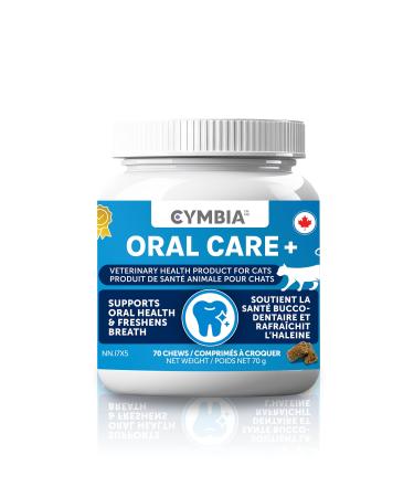 Cymbia Cat Oral Care+ Cat Dental Chew Supplement for Plaque & Tartar Control Fresher Breath & Stronger Immune System Natural Ingredients for Cat Dental Care Approx. 70 Days Supply