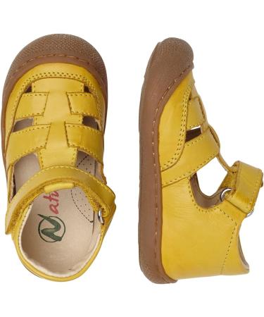 Naturino WAD-Leather Closed-Toe Shoes | 8.5 UK Child | Yellow - Buy Online on GoSupps.com