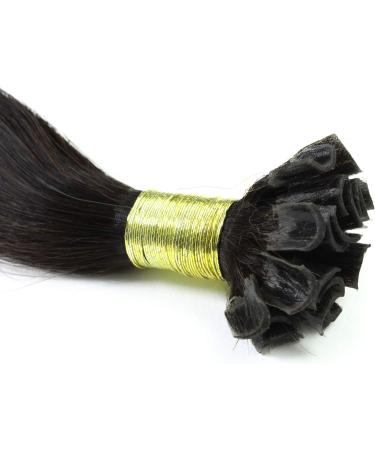 Buy Hair2Heart Real Hair Extensions - Straight Bondings 50 Strands 1g 40cm - #1 Black (2/0) - International Shipping Available - Buy Online on GoSupps.com
