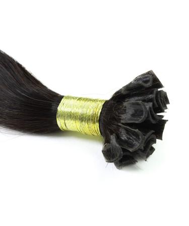 Buy Hair2Heart Real Hair Extensions - 50 Strands 1g 60cm Straight - 2/0 Black - International Shipping Available - Buy Online on GoSupps.com