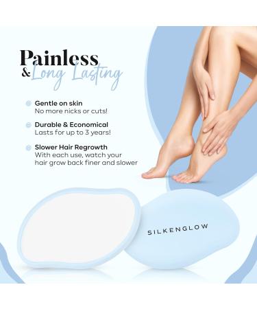 Silken Glow Premium Crystal Hair Remover - Painless Hair Removal Device for Women & Men - Buy Online on GoSupps.com