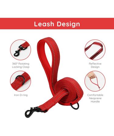 Bella & Pal Dog Harness for Small Dogs - Step-in Air Mesh Leash & Reflective Breathable Breastwear - Ideal for Puppies & Cats - Size S (35-40cm) - Stylish Red - Buy Online on GoSupps.com