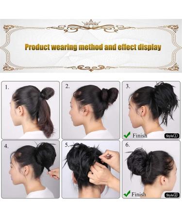 Messy Bun Hair Piece for Women Messy Bun Synthetic Curly Wavy Hair Bun Circle Ponytail Hair Slices with Elastic Rubber Band Hair Extensions for Women Hair Extensions Hair Scrunchies (Color : Q17 6FH6 Q17 6FH613 - Buy Online on GoSupps.com