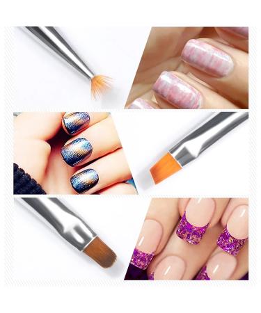 SILPECWEE Nail Art Brush Set - 10pcs Dotting, Detail, Liner Brushes for Acrylic Nail Design - Buy Online on GoSupps.com