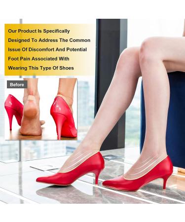 24 Pcs Women's High Heel Cushion Inserts - Black and Beige Heel Grips for Loose Shoes - Buy Online on GoSupps.com