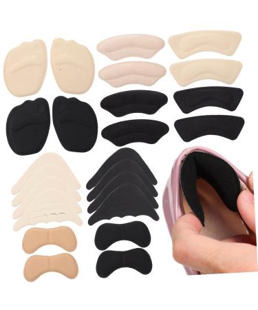 FRCOLOR 12 Pairs Insole High Heeled Shoes Protectors Heel Cushion Shoe Filler Inserts Shoes Inserts for Women Heel Inserts for Women Shoe Pads Shoe Heel Inserts Shoe Heel Liners Foam