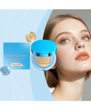 Makeup Cushion Foundation | Concealer Cushion with Matte Finish and High Coverage - Long-Lasting Concealer Cream for Parties Beach Outdoors School and Business Travel - Buy Online on GoSupps.com