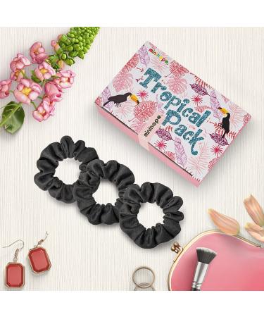 Minihope Faux Suede Scrunchies for Hair - 8 Pack Narrow Size Black Hair Accessories for Women and Girls - Buy Online on GoSupps.com