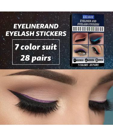 Buy FITBEST Eyelash Stickers - Reusable Waterproof Double Eyelid Tape for Easy Makeup | 7 Color Set for Women - Buy Online on GoSupps.com