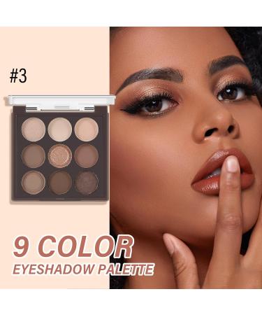 Buy Nude Eyeshadow Palette - 9 Blendable Matte & Shimmer Shades for Effortless Looks - International Shipping - Buy Online on GoSupps.com