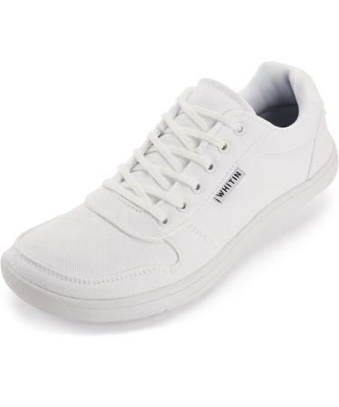 Whitin men women barefoot shoes barefoot shoes barefoot shoes barefoot sneaker canvas barefoot shoes minimal shoes zero drop width wide fitness shoes white 40 EU - Buy Online on GoSupps.com