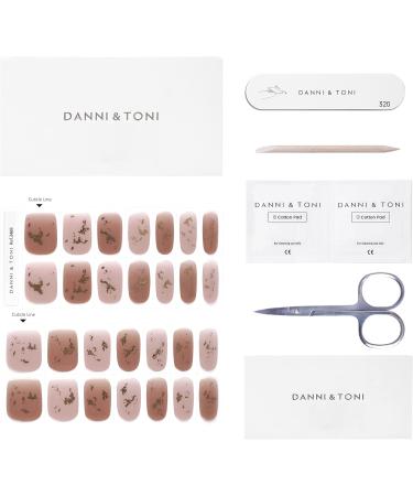 DANNI & TONI 28 Stickers Semi Cured Nail Wraps Soft Self-Adhesive Gel Nail Stickers(Flying Clouds) Salon-Quality Gel Nail Polish Strips Manicure Stickers Set Gradient Foil Stamping - Buy Online on GoSupps.com