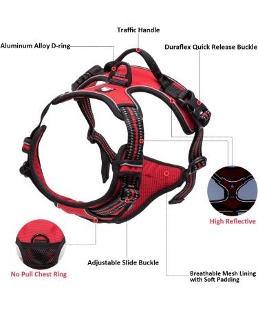 TrueLove TLH5651 Reflective No-Pull Dog Harness for Big Dogs - Purple M - Buy Online on GoSupps.com