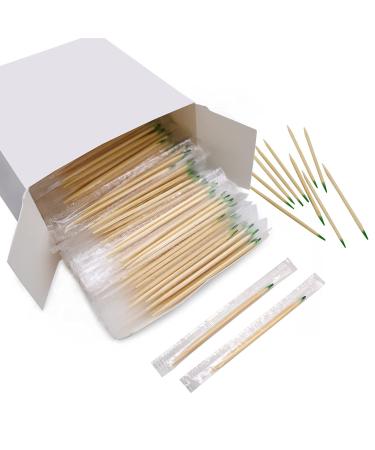 BLUE TOP Wood Bamboo Mint Individually Cello Wrapped Toothpicks 2.5 Inch Pack 1000,High Class Food Picks with flavor,Bamboo Mint Toothpicks for Appetizers,Cocktails,Fruits,Olive,BBQ picks. Mint Toothpick 1000 PCS
